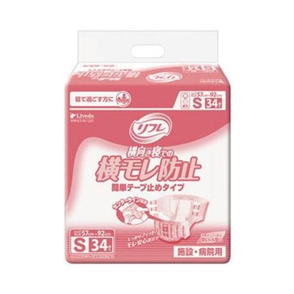 （まとめ）リブドゥコーポレーション リフレ簡単テープ止めタイプ 横モレ防止 S 1パック（34枚）5セット