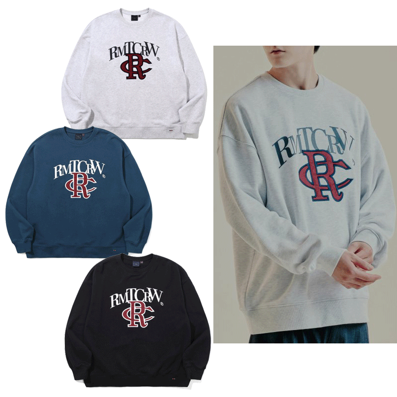 Qoo10] Romantic Crown ATHLETIC LOGO CREWNE : レディース服