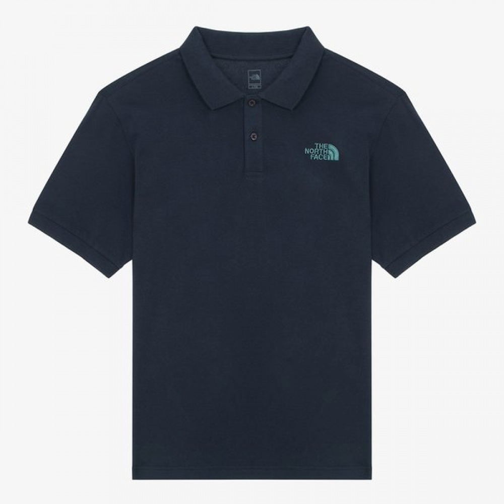 ノースフェイス メンズ サンデール 半袖 ポロ NAVY NT7PR10B