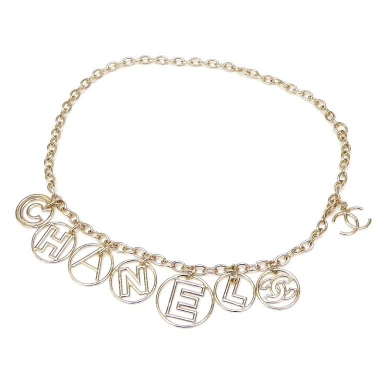 ｼｬﾈﾙ CHANEL ﾁｪｰﾝﾍﾞﾙﾄ ｺｺﾏｰｸ ﾛｺﾞ B17 ｺﾞｰﾙﾄﾞ 【中古】(60131)