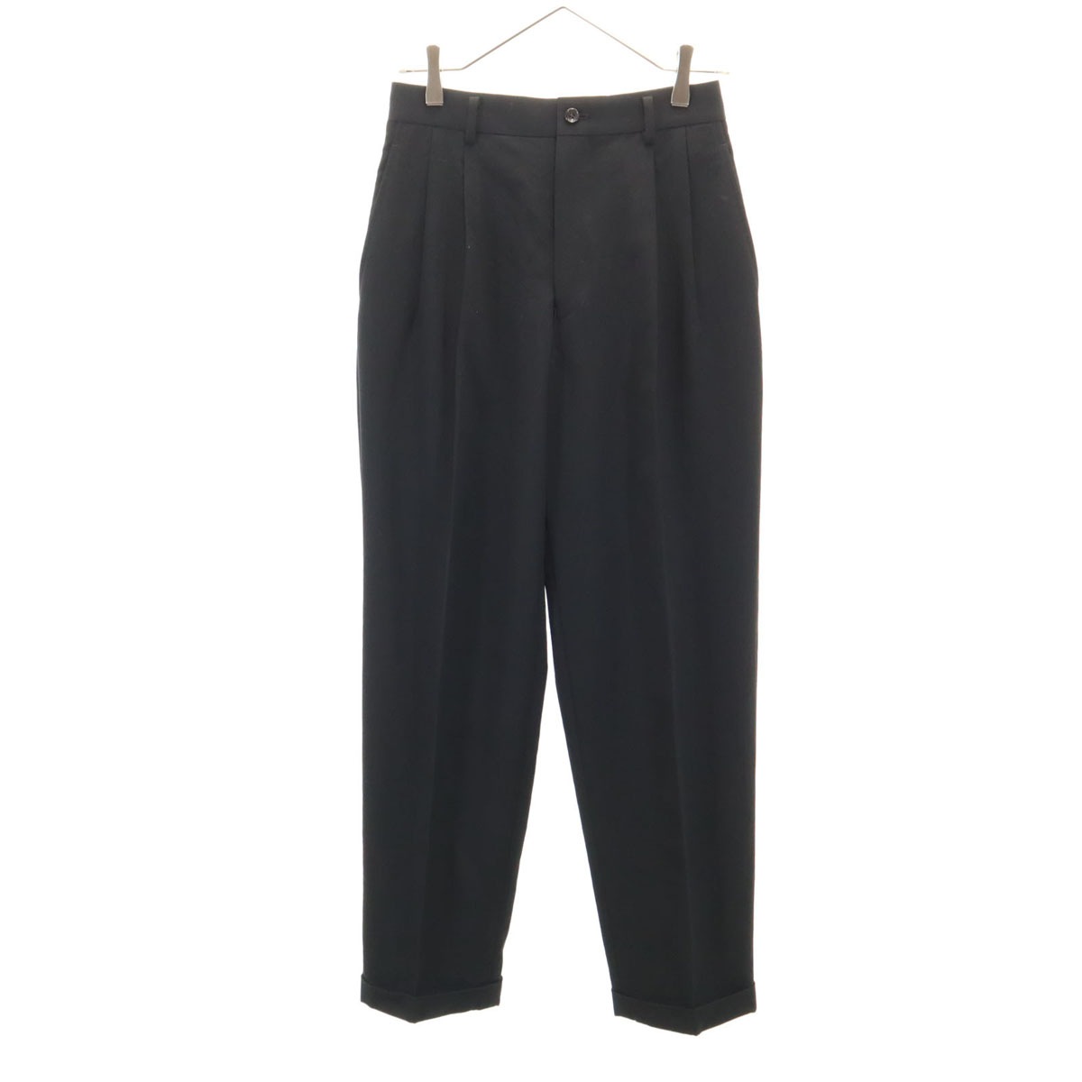 COMME des GARCONS HOMME コムデギャルソンオム 00s 2000年 日本製 ウール 2タック スラックスパンツ S 黒 メンズ 古着 5,290円