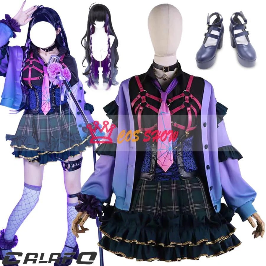 【期間限定】バーチャル VTuber 狂蘭 メロコ コスプレ衣装 Meloco Kyoran ウィッグ靴追加可能 仮装 制服 イベント クリスマス ハロウィン ステージ 文化祭 学園祭