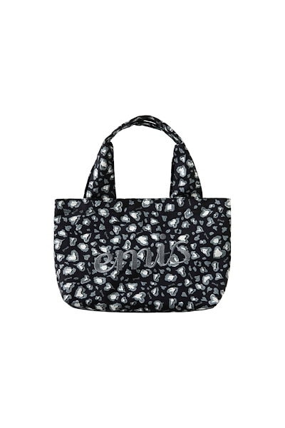 トートバッグ [EMIS] 25HS LOGO LEOPARD TOTE BAG Qoo10] EMIS LOGO LEOPARD TOTE BA : バッグ・雑貨