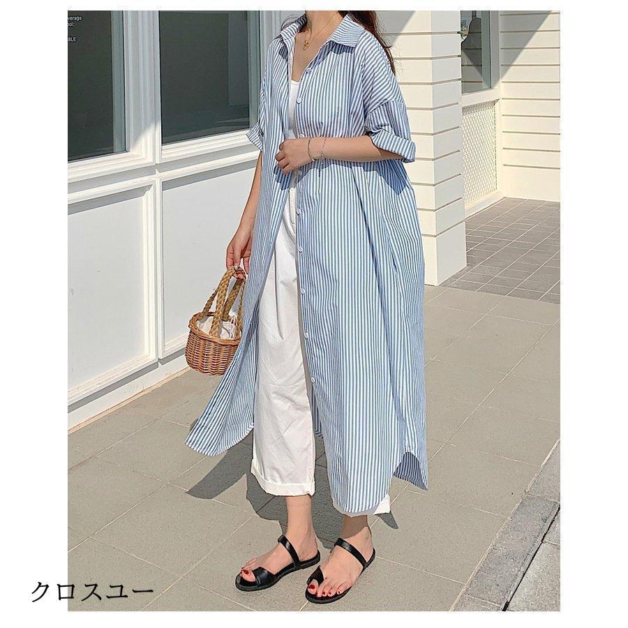 シャツワンピース レディース 40代 キレイめ ロング 可愛い 春夏 半袖 プリーツ シャツワンピ Aライン スカート ひざ丈 フレア おしゃれ 韓国風 30代 50代