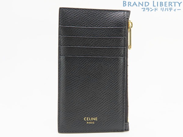 新品同様セリーヌコンパクトジップドカードホルダーカードケースパスケースコインケース小銭入れコンパクト財布ブラック