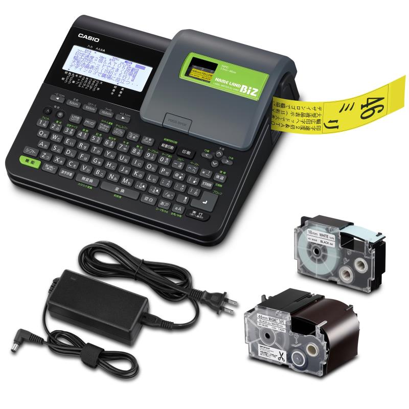 カシオ ラベルライター ネームランドBIZ ハイエンドモデル KL-V460 テープ付セット KL-SY4 (3.5mm-46mm幅)