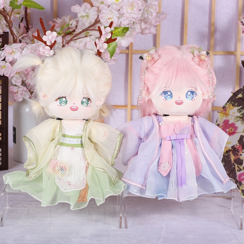 のバレンタインデーのギフト 20 センチメートル綿人形漢服人形おもちゃドレスアップ女の子ギフト