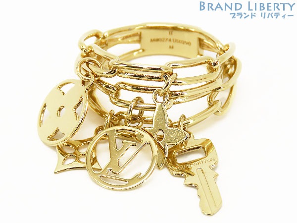 激レアほぼ新品ルイヴィトンバーグローマンホリデーキーリング指輪ゴールドM80274 38,974円