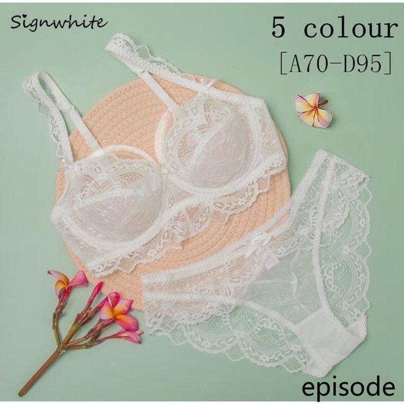 【超お得1つ買うと10個もらえる】超シースルーランジェリーセット 美胸ブラセット 下着通販 透ける 美しい下着 超シースルーショーツ 女性下着 上下セット 透けるブラ 20代30代40代