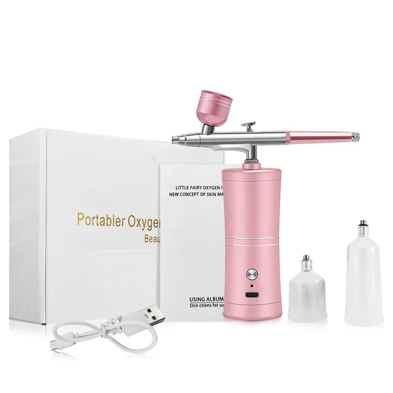 エアブラシコンプレッサー ポータブル 手工芸品用 Pink