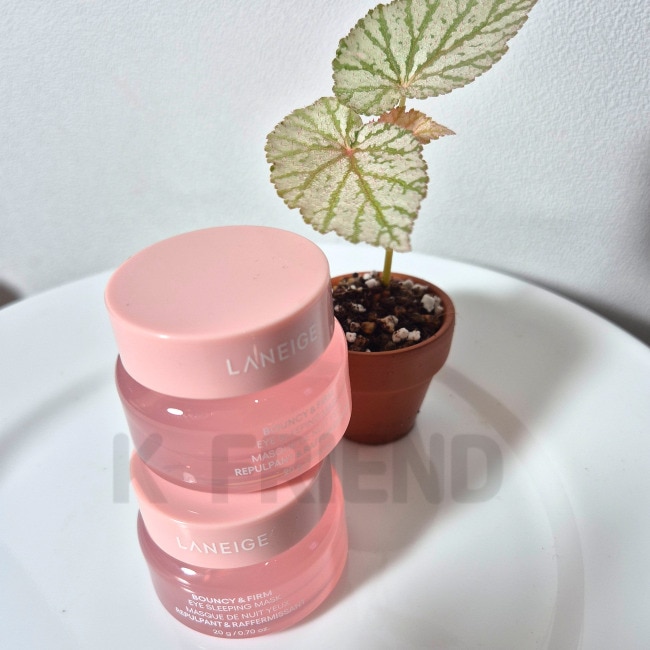 [1+1] バウンシーアンドファームアイスリーピングマスク20g+20g 高保湿アイクリーム なめらかテクスチャー 目元専用マスク アイマスクおすすめ 目元集中ケア 水分チャージマスク