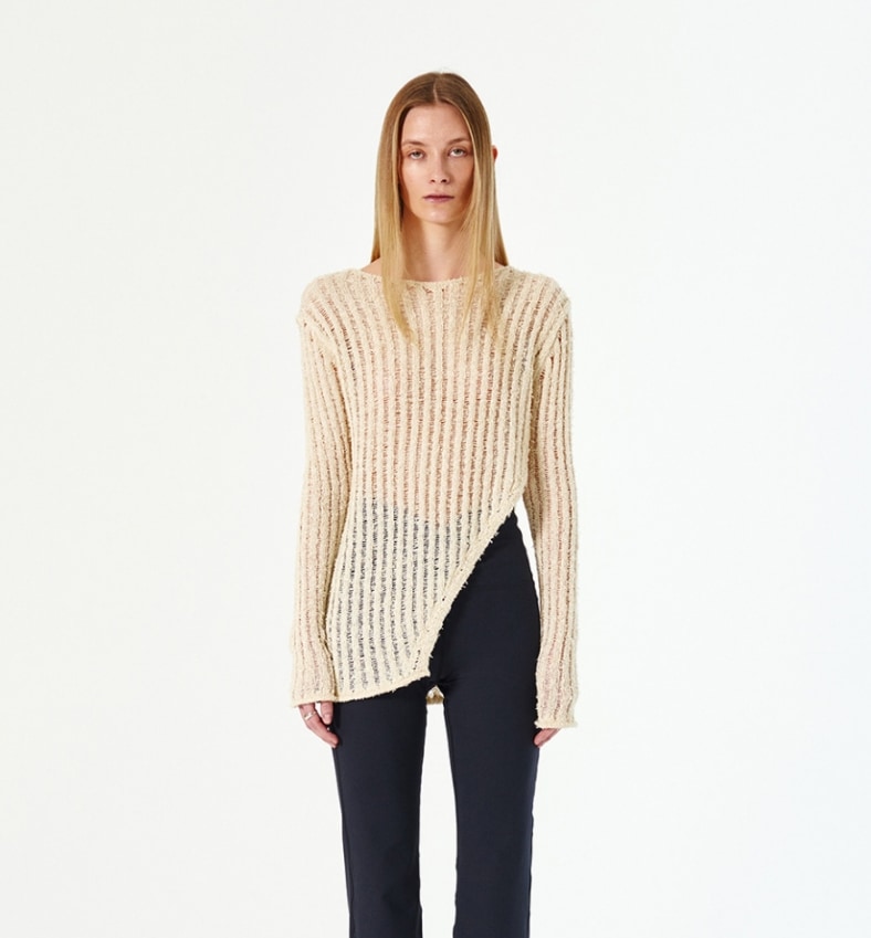 NETTING SLIT KNIT