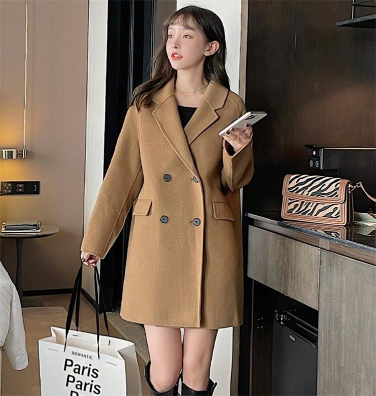 激安セール 中長セクション スリム チェスターコート 驚きの値段で ダブルボタン 大人気