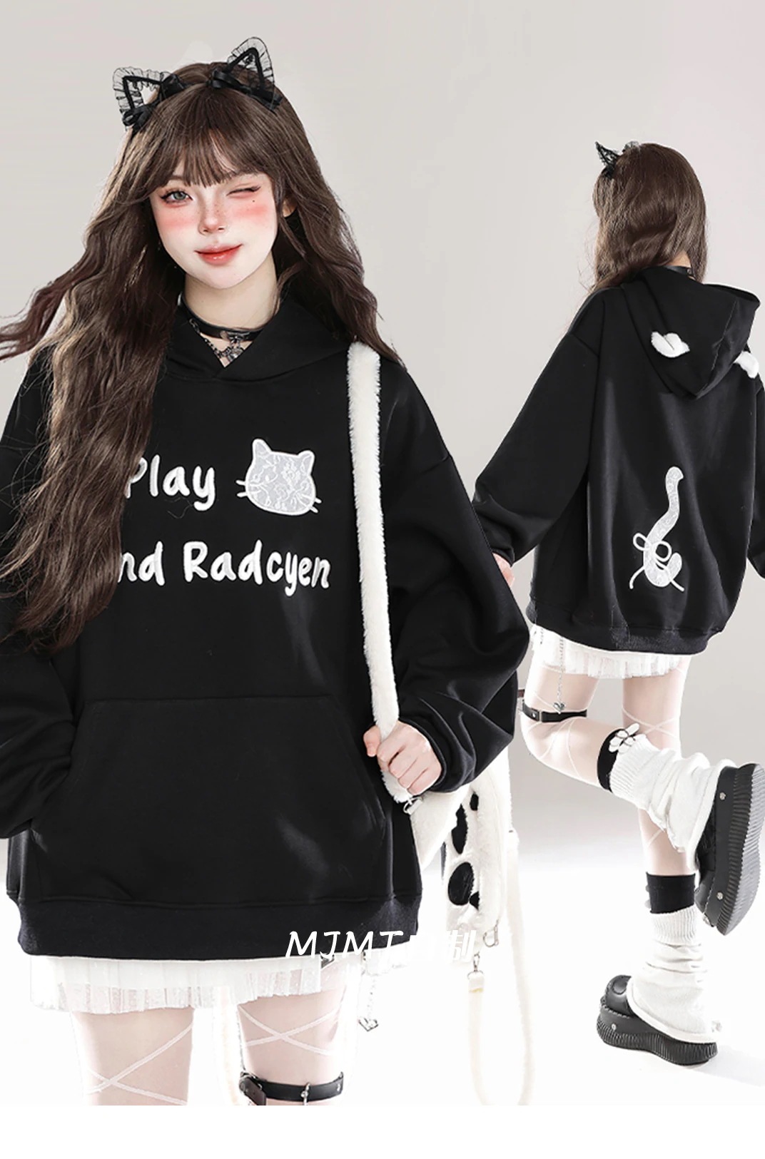 2025 秋冬 韓国 かわいい レディース 2type 裹起毛 フード付きフーディーブルゾン羽織り加工長袖シルエットトップスコーデ冬カジュアルファッション系サイズフル丈トラック女子ルーズアウター