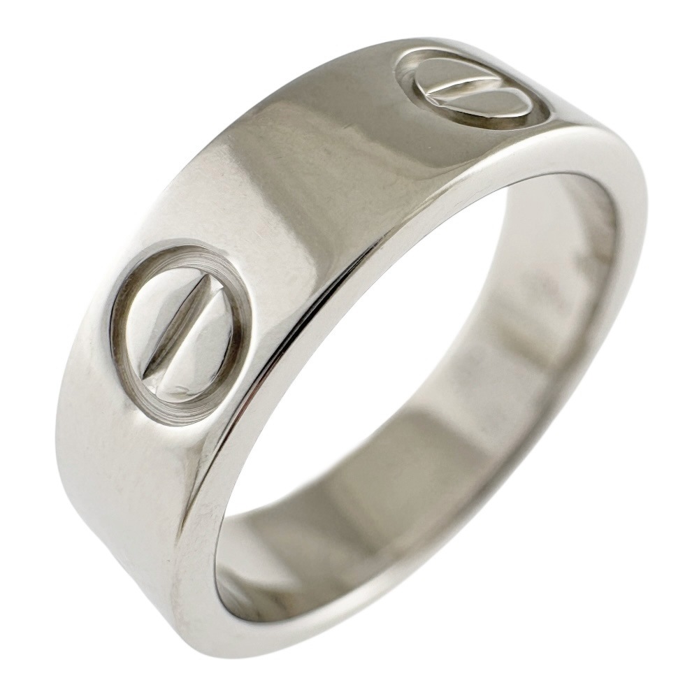 カルティエ ラブ リング 指輪 9.5号 18金 K18ホワイトゴールド CARTIER 中古 美品