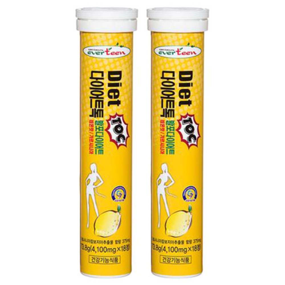 エバーチンダイエットトーク発泡ガルシニアレモン味18錠2本