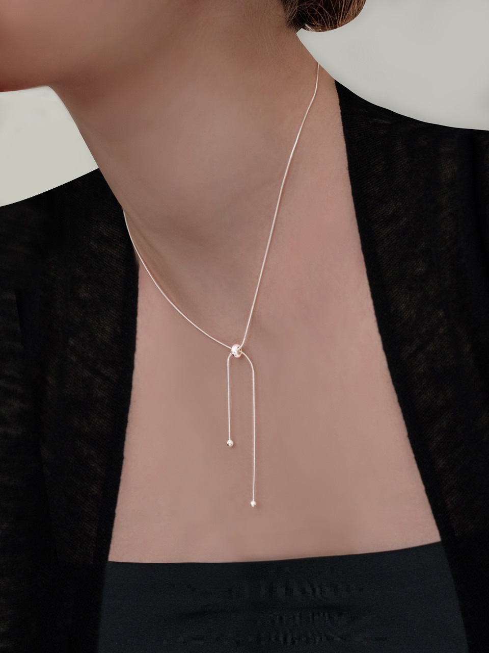 TIE 首巻き(韓国人気ファッション,シルバー アクセサリー,アクセサリー,韓国 人気,ネックレス,韓国ファッション 5,399円