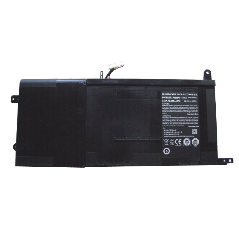 バッテリー互換 CLEVO P650RA P651SG P650BAT-4 6-87-P650S-4U31 6-87-P650S-4252 4253 P650SA P650SE/SG P651RE