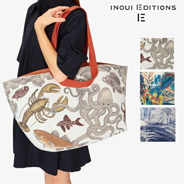INOUI EDITIONS イヌイエディションズ 100%コットン スポーツ バッグ ビーチ バッグ 仕事用バッグ 100% COTTON inouitoosh イヌイトゥーシュ MA21CBA2