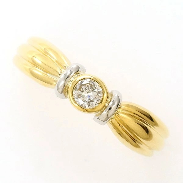PT リング 8号 ダイヤ 0.11 ジュエリー 中古