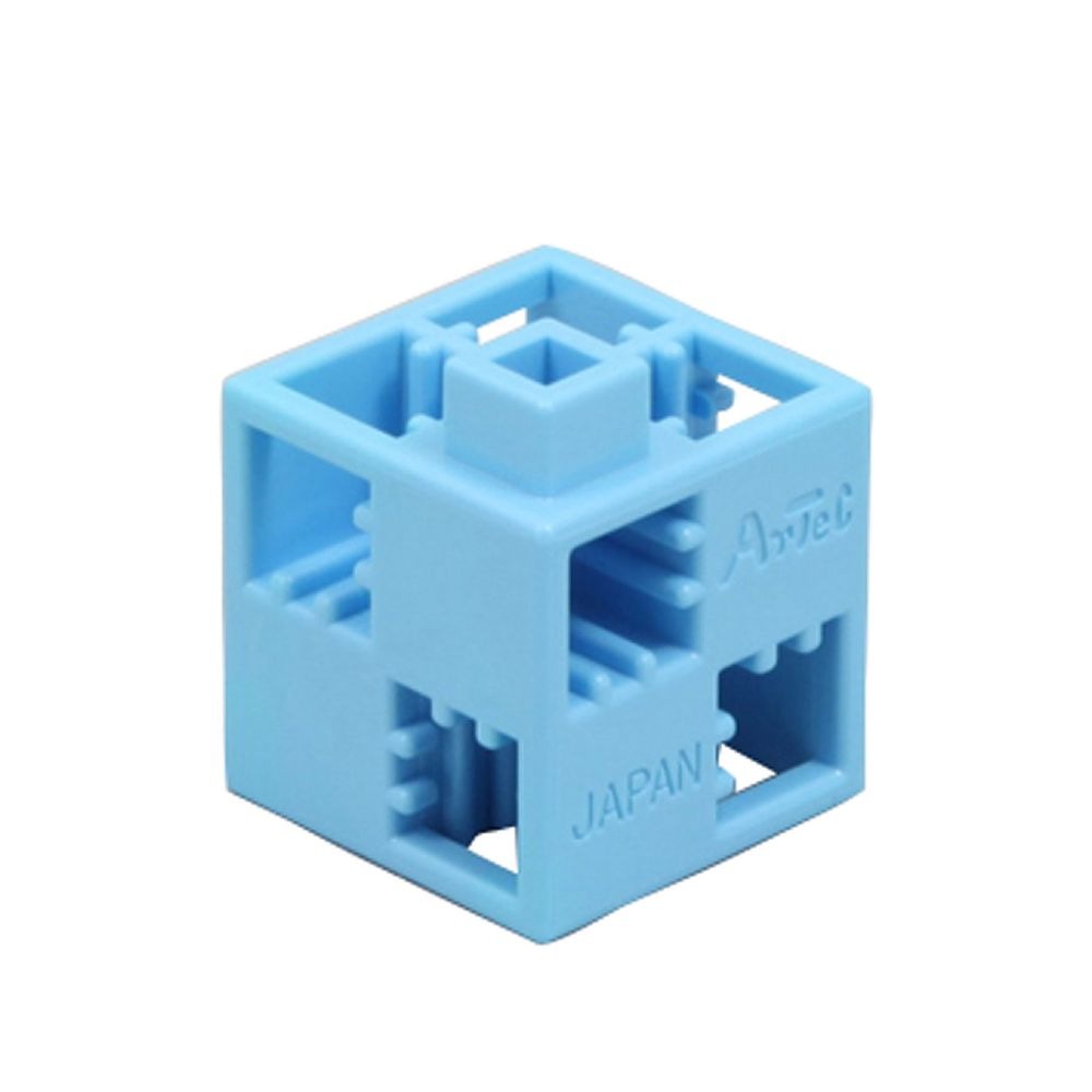 （まとめ買い）Artecブロック パーツ単品 基本四角 100P 水 77844 [x3セット]