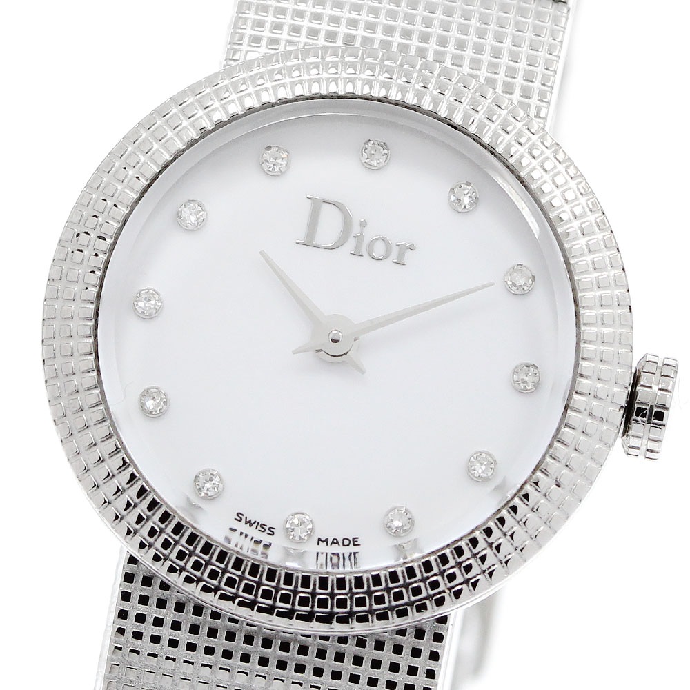 クリスチャンディオール Christian Dior CD041110 ラ ベイビー ディ 12Pダイヤモンド クォーツ レディース _959617【中古】