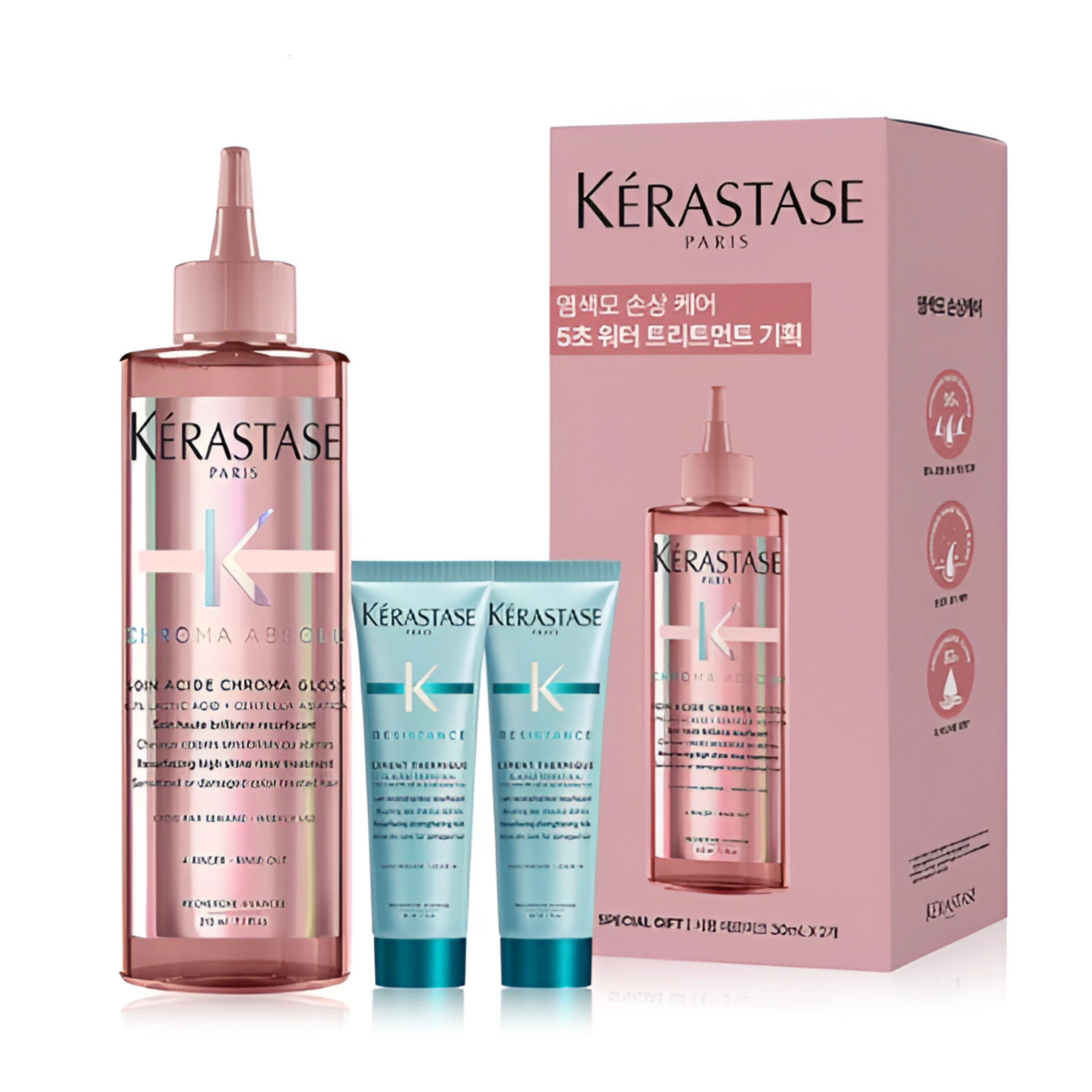 【カラーリングヘア用ケア】 クロマ アブソリュ ウォーター トリートメント 210ml セット