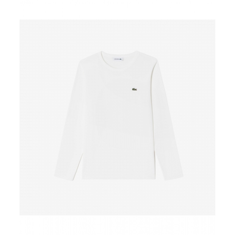 LACOSTE レディースベーシックロングスリーブ T シャツ [オフホワイト]