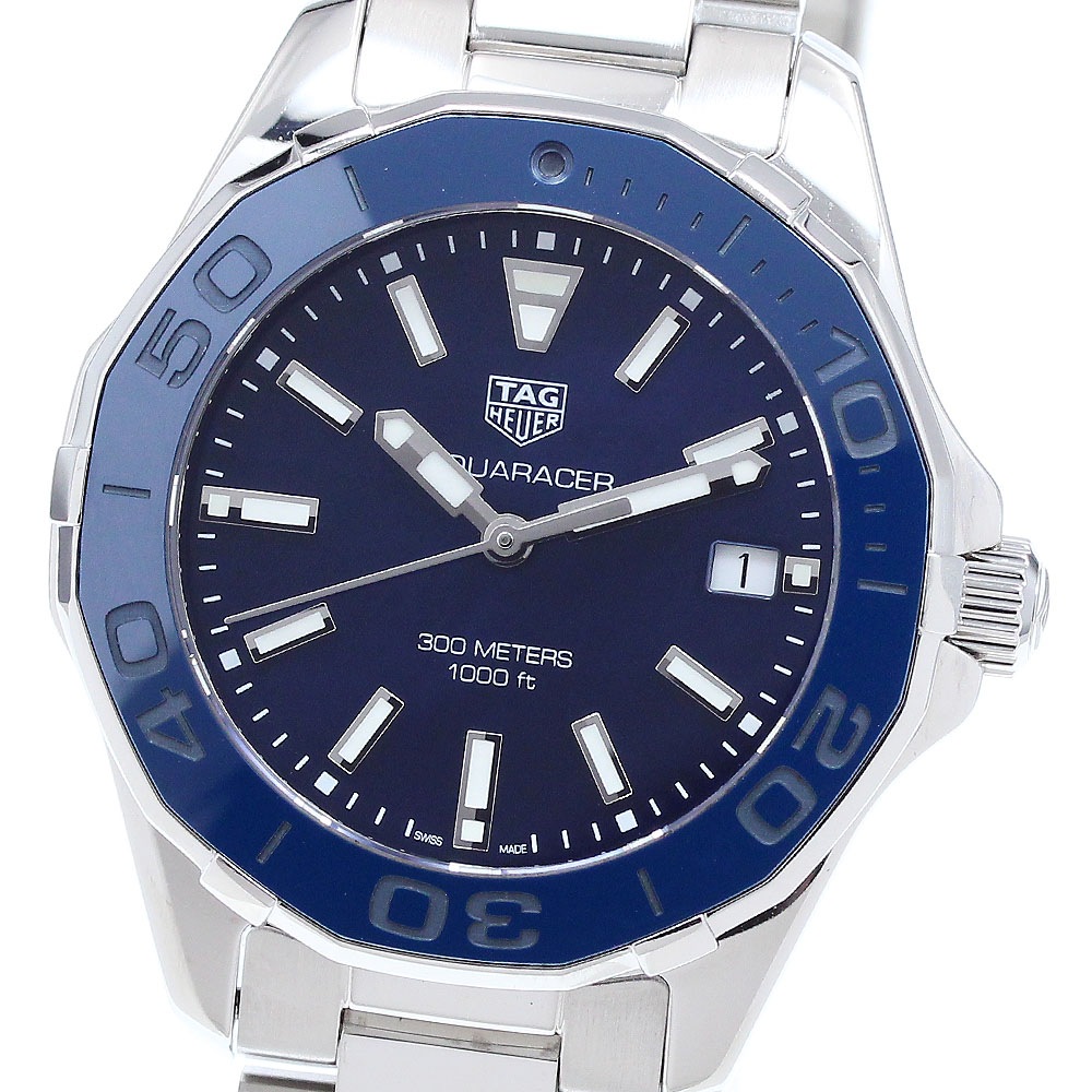 タグホイヤー TAG HEUER WAY131S アクアレーサー デイト クォーツ レディース 内箱付き_907047【中古】