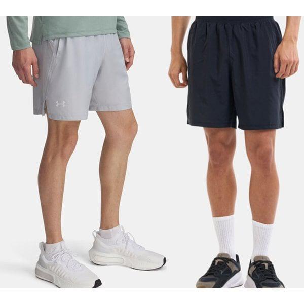 [1382620] 機能性ハーフパンツ インナー付きハーフパンツ 男性 ランニングパンツ UA ローンチ メンズ 7インチ ショーツ