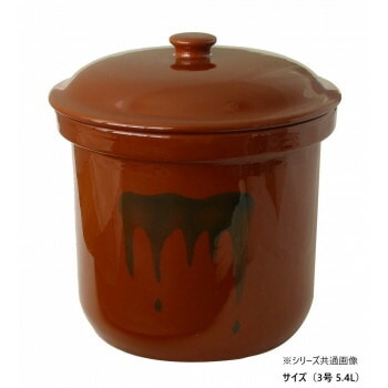 切立てかめ （蓋付） 3号 5.4L