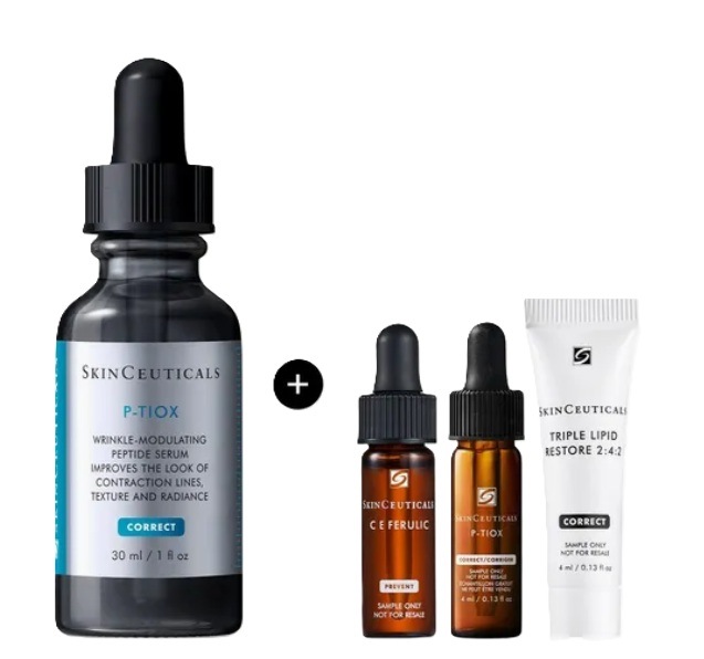 P-TIOX リンクルストレートニングセラム 30ml（+CEフェルリック4ml+PTIOX4ml+トリプルフィード4ml）
