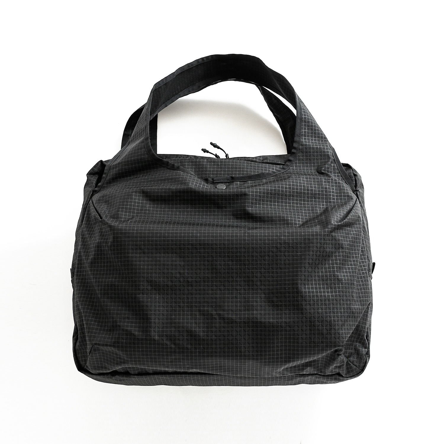【CAYL】 SHELL TOTE (B GRID) / ML : BLACK