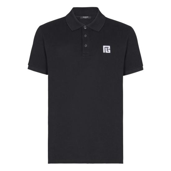 BALMAIN Men Polo Shirts GH1GB085 BC87 EAB BLACK