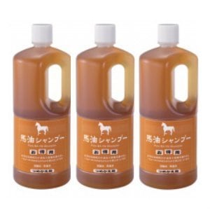 アズマ商事の 馬油シャンプー詰め替え用 1000ml お得な3本セット