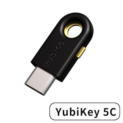 他サイト： Yubico ユビキー 5C 認証 セキュリティキー YubiKey USB-C Type-C いたずら防止 二要素認証 2FA FIDO認証 ブラック 輸入品の商品画像