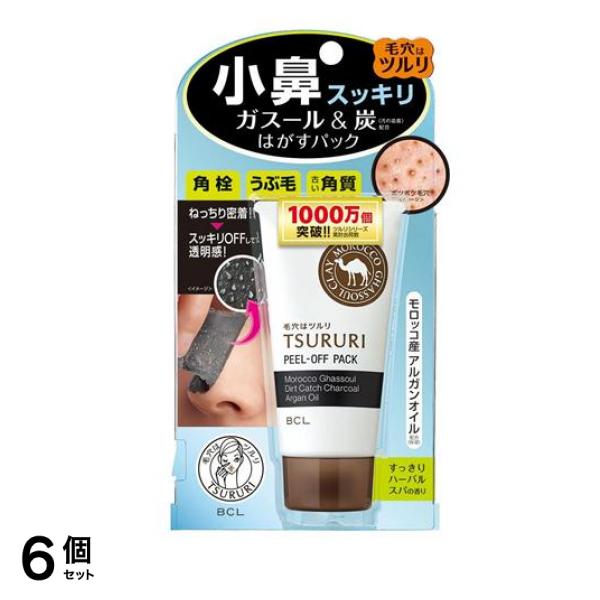 TSURURI ツルリ ねっちり密着 スッキリはがすパック 55g 6個セット