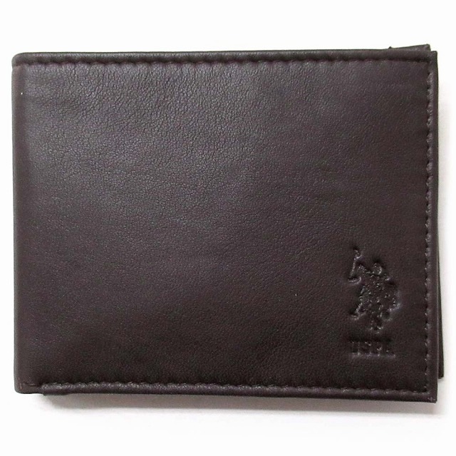 U.S. POLO ASSN. ユーエスポロアッスン サイフ メンズ レザー 二つ折り財布 BOX付き 27A274AA BRON