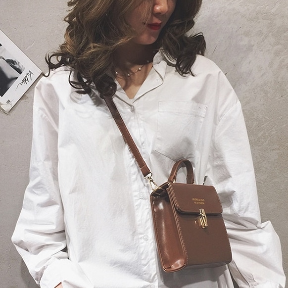 ショルダーバッグ ワンショルダー スモールバック ハードタイプ 縦型正方形 ポップバッグ ファッション スラントバッグ 合成皮革 レディース レディースバッグ シングルショルダーバッグ