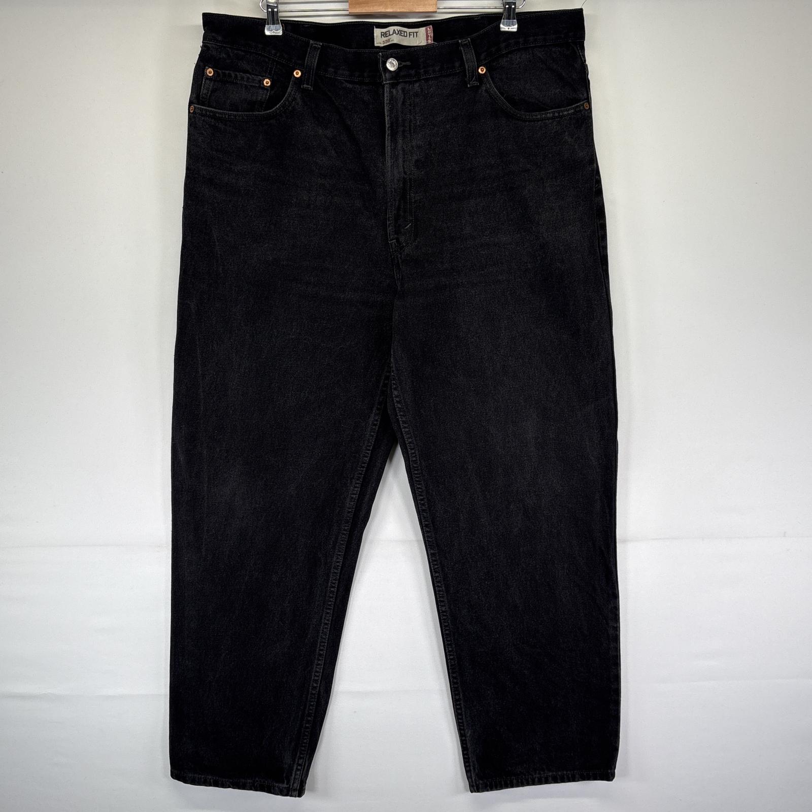 古着 デニムパンツ 550 テーパード ジーンズ ジーパン 5ポケット 長ズボン 大きいサイズ w42 L30 ブラック メンズ 5,808円
