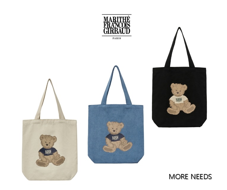marithe francois girbaud bear ecobag 3colors
