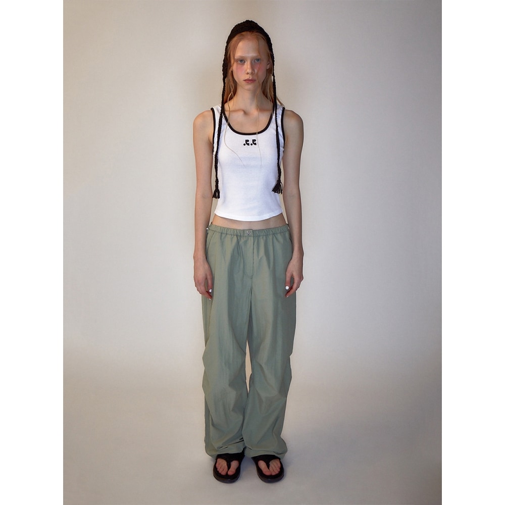 レスト&レクリエーション RRロゴストリングパンツ カーキ