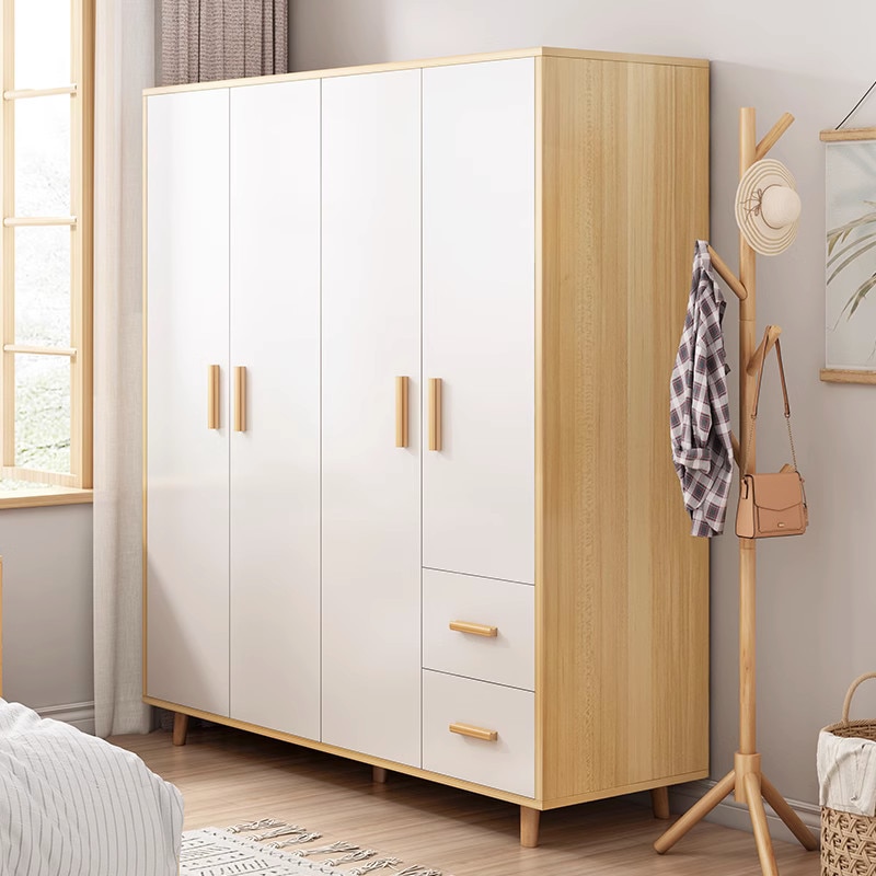 ウォーボードホームベッドルームシンプルアセンブリキャビネットシンプルモダンエコノミカルラージワードローブワードローブワードローブワードローブ