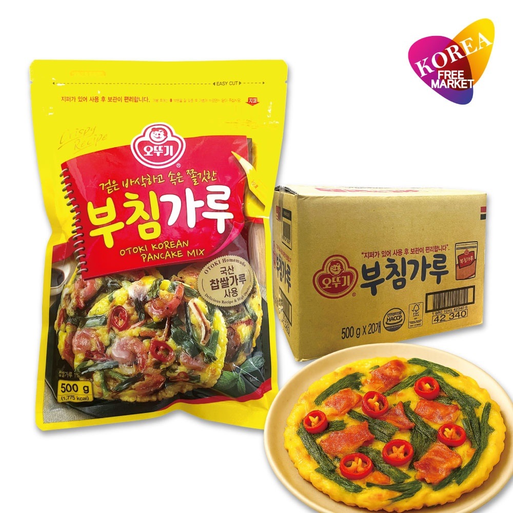 オットギ チヂミ粉 500g 20袋 箱売り / 韓国 食材 オトゥギ チヂミの粉 オトギ キムチチヂミ 海鮮チヂミ 韓国風お好み焼き ジジミ ジョン