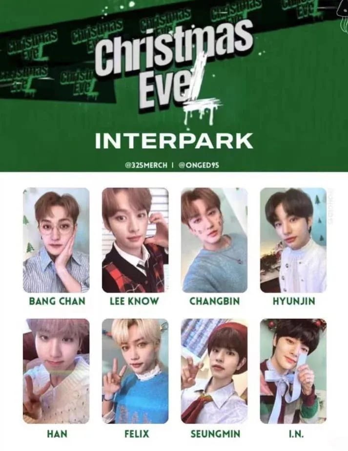 正規品 StrayKids christmas　evel INTERPARK 特典トレカ　メンバー