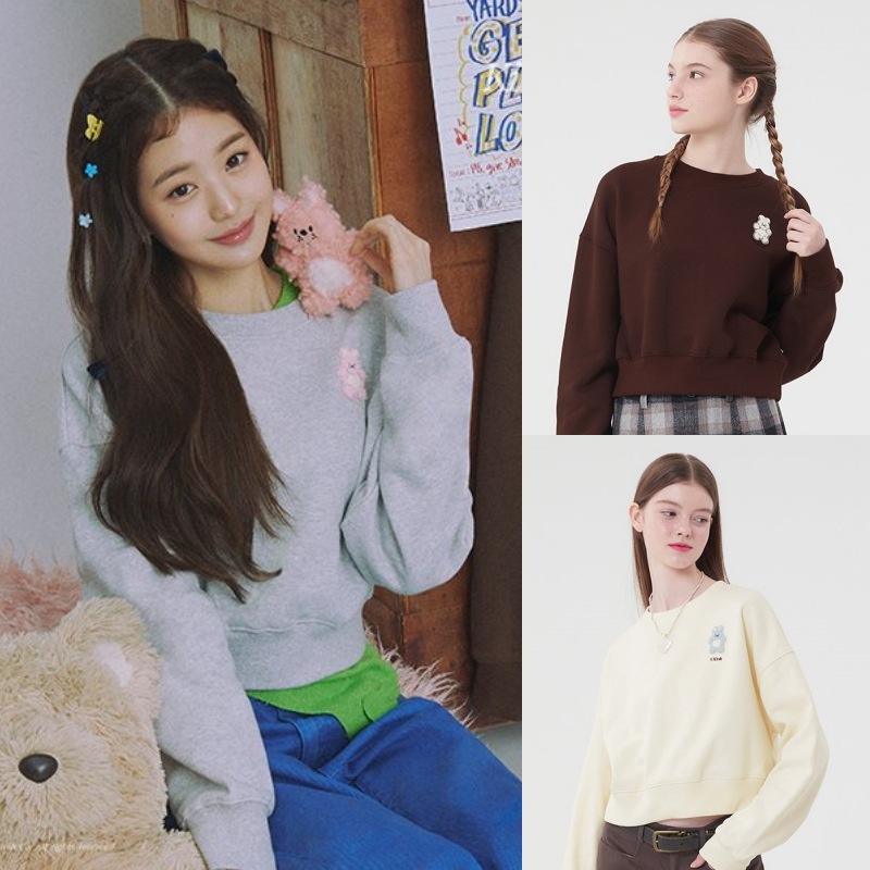 WITTY BUNNY CROP SWEATSHIRT 韓国正規品