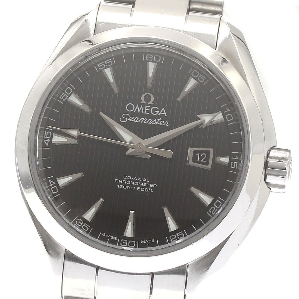 オメガ OMEGA 231.10.34.20.01.001 シーマスター アクアテラ デイト 自動巻き レディース _869004【中古】