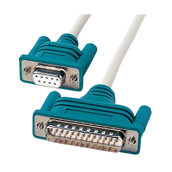 (まとめ)サンワサプライ RS-232Cケーブルクロス (D-Sub9pin)メス-(25pin)オス 2.0m KR-XD2 1本(×3セット)