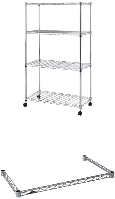 【セット買い】ドウシシャ メタルラック本体 ラック本体のみ 4段 高さ150cm EL25-9015