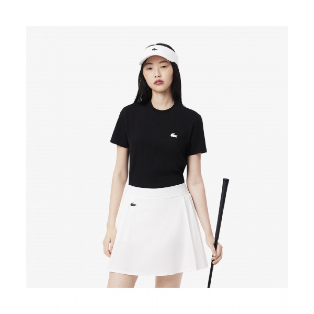 LACOSTE レディース トレーニング ベーシック Tシャツ [ブラック]